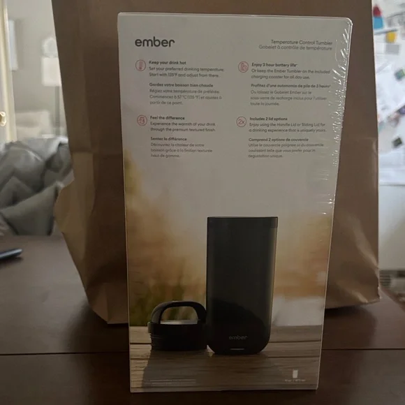 Ember Black Temperature Control Tumbler 16oz - Picture 3 of 4